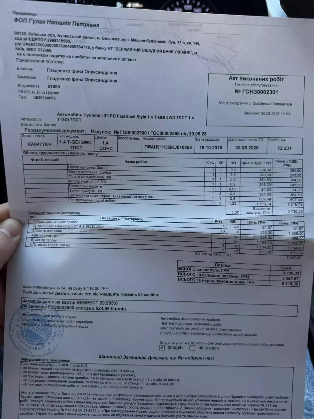 Акт виконаних робіт