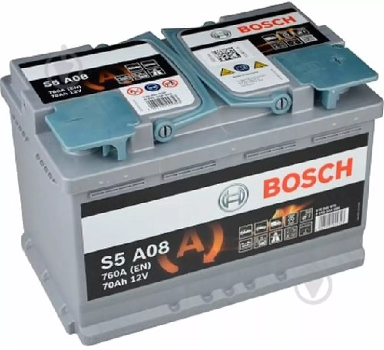 Новий аккумулятор Bosch S5 70Ah 760A 12V «+» справа (0092S5A080)